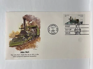 John Bull Locomotive FDC Mail Cover - Baltimore, Maryland (1987) - Picture 1 of 2