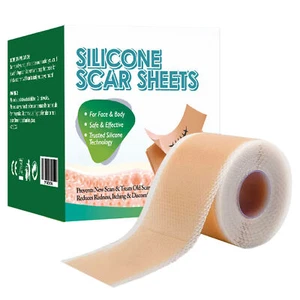 Silicone Scar Sheets Silicone Scar Remover Reusable Scar Removal Sheets - Picture 1 of 12