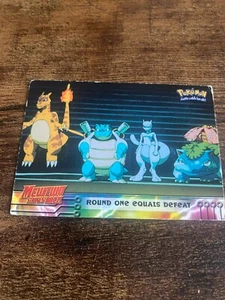 Round One Equals Defeat 26 Topps Mewtwo Strikes Back Pokemon Movie Card Vintage - Picture 1 of 4