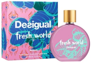 Nuevo Desigual FRESH WORLD Eau de Toilette 100 ml / 3,4 fl. oz EDT Fragancia para Mujer - Imagen 1 de 1