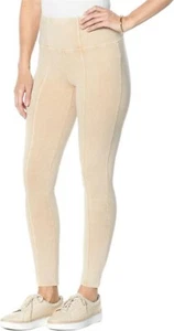 DG2 Downtime Slim Sleek Mineral Wash Seamed Legging Taupe 2X NEW (930) - Picture 1 of 1