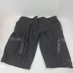 Wosawe Men's Black 2XL Cycling Shorts Bike Bicycle Casual Shorts 7 Pockets NEW - Picture 1 of 12