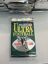 1991 Fleer Ultra Football Trading Cards Sealed Unopened Pack NFL FARVE🔥14 Cards