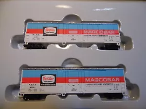 N - Walthers 932-28957 - 2 PK - 50' Smooth Side Boxcar, MAGCOBAR NIB w/M-M cpl - Picture 1 of 2