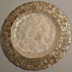 De colección Madreperla Capiz 14 en Plato Seashell Plato Artesanal Filipinas - Imagen 1 de 8