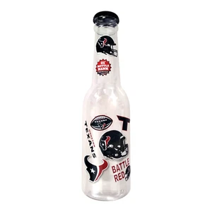 Houston Texans NFL Jumbo 21" Equipo Color Transparente Collage Botella Ahorro Banco de Monedas - Imagen 1 de 6