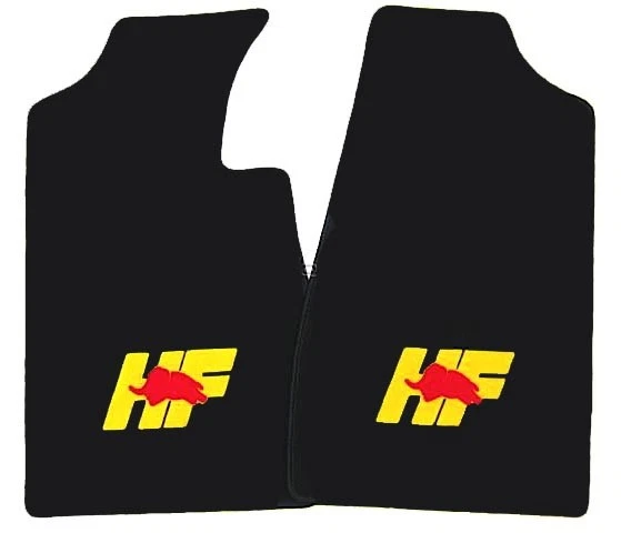 Juego de alfombras de terciopelo negro para Lancia Fulvia Coupe Sport Zagato 1965-1972 logotipo HF Foto 1 de 1