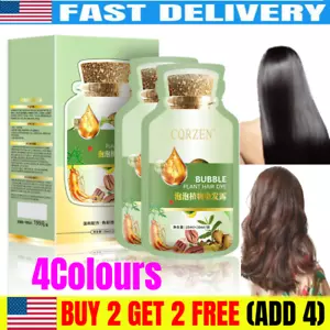 2024 NUOVA tintura per capelli pianta naturale""Nuova_tintura per capelli a bolla botanica 20 ml - shampoo US - Foto 1 di 15