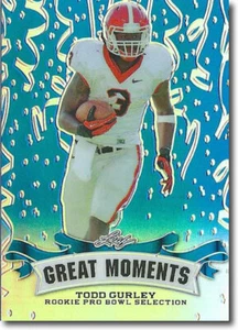 TODD GURLEY 2016 Leaf Great Moments BLUE Chrome Prism Refractor Rookie #/25 - Picture 1 of 2