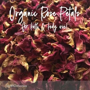 Organic Dried RED Rose Petals Soap Candles Bath Salts & Craft - FREE SYDNEY Post - Picture 1 of 1