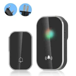 Wireless Doorbell US EU Plug 1000ft/300M Remote Door Bells Cordless Door Chime - Picture 1 of 16