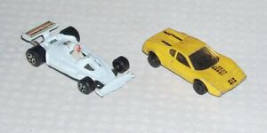 Vintage années 1970 1980 Ferrari 312 T2 F1 Indy Car & Jaune 365 ZEE jouets moulés sous pression