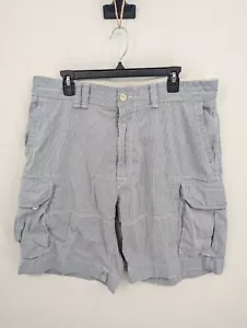 Polo Ralph Lauren Men's Blue & White Striped Cargo Chino Shorts, 40, 10" Inseam - Picture 1 of 12