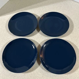 IKEA " DARK TURQUIOISE " 8 1/4" STONEWARE PLATE'S SET OF 4 - Picture 1 of 12