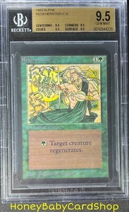 MTG Limited Edition Alpha 1993 Regeneration BGS 9.5Q (TRUE QUAD) GEM MINT Pop.12 - Picture 1 of 6
