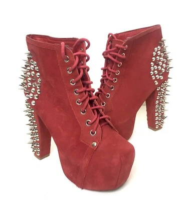 Jeffrey Campbell Havana Last Spiked Heels Size 7M Handmade Suede - Image 1 of 4