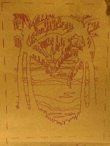 Tri-Chem Un-Painted Pictures For Painting 0866 4 Silhouette Scenes Gold Velvet - Picture 1 of 14