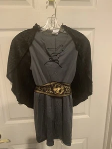Hooded Huntress Costume Tween Size XL 14-16 Katniss Cape Dress Belt Gauntlets - Picture 1 of 7