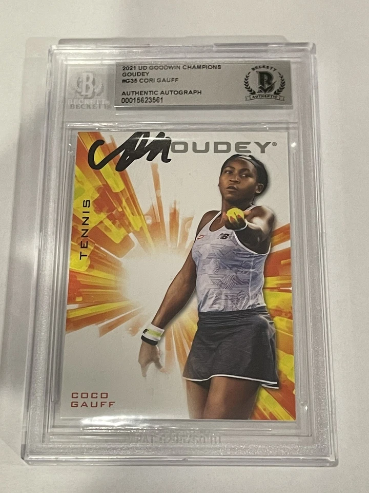 Coco Gauff Signed UD Goodwin Champions Goudey Card Slabbed Beckett BAS a - Image 1 of 2