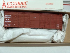 HO Accurail CN Canadian National 40' OB boxcar wood ends 500555 kit #4102.2 NIB - Picture 1 of 3