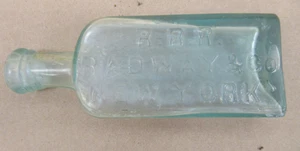 Antique R.R.R. Radway & Co New York act of congress bottle 5" - Bild 1 von 8