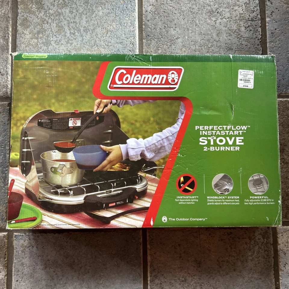 Coleman PerfectFlow 2-Burner Propane Stove, 22,000 BTUs - Image 1 of 4