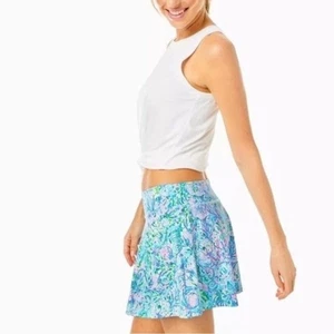 Lilly Pulitzer x Meryl Corrine Skort Size Medium NWT $98 Surf Blue Skirt UPF50 - Picture 1 of 9