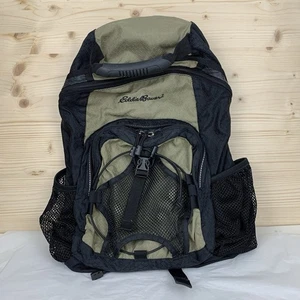 Eddie Bauer Hiking Backpack EB20221B w/ Handle Green And Black With Zip Pockets - Picture 1 of 12