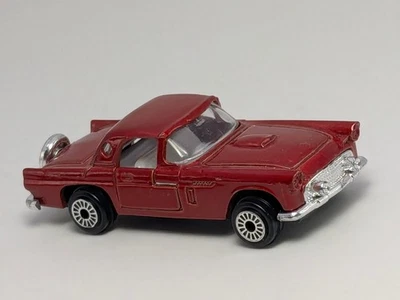 Ford Thunderbird T-Bird 1956 rojo vintage ZYLMEX P356 1:64 ruedas de encaje Hong Kong Foto 1 de 4