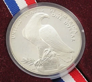 1984 PP Olympic Silver Dollar Boxed Coin w/ COA 1984 Olympics Los Angeles - Bild 1 von 5