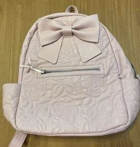 Betsey Johnson Kitsch großer Rucksack Schleife, rosa, süß Reise Schule Arbeit - Bild 1 von 10