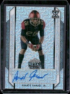 Asante Samuel Jr. 2021 Leaf Metal Draft Mojo Auto Autograph /30 Rc - Picture 1 of 2