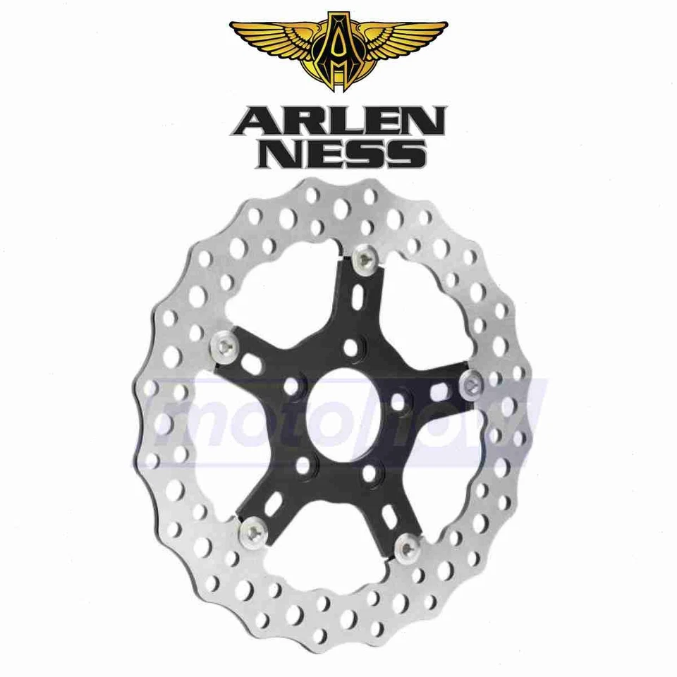 Arlen Ness Front 11.5in. Jagged Front/Rear Rotor for 2000-2014 Harley ir Foto 1 de 4