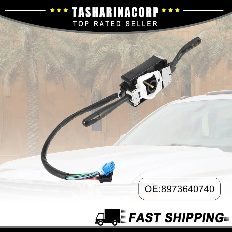 Interruptor de señal de giro negro apto para GMC W5500 Forward 1997 2006 8973640740 1/lote Foto 1 de 4