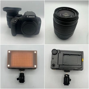 Canon EOS T6/1300D DSLR Bundle - Powers On mit Netzteil + F&V Z96 LED Licht - Bild 1 von 22