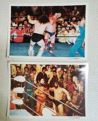 Foto de lucha libre de colección Bruiser Brody vs. Terry Funk juego de 2 1980 Foto 1 de 2