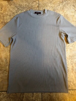 Log-In Uomo Dressy T- Shirt Men’s S  Crew Neck Gray Short Sleeve - Image 1 of 4