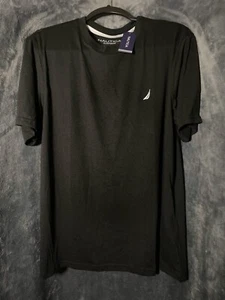 New, Nautica, Black Sleepwear Short Sleeve Pajama T-Shirt, Medium For Men. - Picture 1 of 4