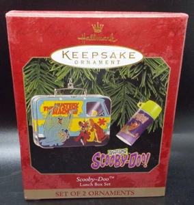 Vintage 1999 Hallmark Keepsake Scooby Doo Lunch Box Set of 2 Ornaments - Picture 1 of 3