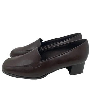Vintage Life Stride Shoes Jaycee Brown Glaze 8W 755L05 Heeled Leather - Picture 1 of 6
