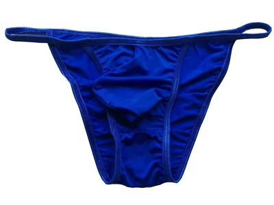 Mens Silky Soft Tanga String Bikini Bulge Contoured Pouch Briefs Panties Colors - Image 1 of 4