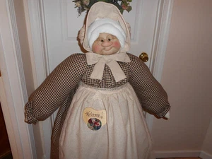 Vacuum Cleaner Cover Primitive Prairie Pioneer Grandma - Homespun black/cream - Picture 1 of 6