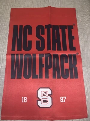 North Carolina State Wolfpack FOCO Double Sided Garden Flag NCAA 12 x 18 in. NEW - Image 1 of 4