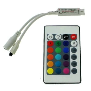 Mini RGB LED 24Key Controller 12V 72W 4-Pin; RGB plug + play - Picture 1 of 4