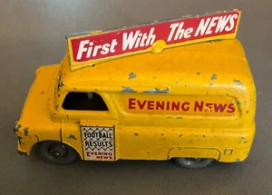 Lesney England Matchbox No. 42 Bedford Evening News Van Yellow Gray Wheel - Picture 1 of 7