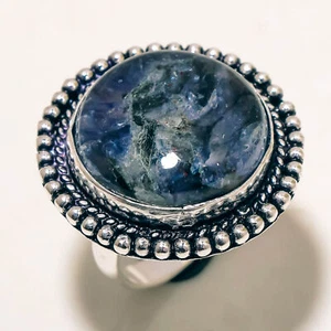 African Amethyst Gemstone Handmade Fashion Ethnic Gift Jewelry Ring 7.25" SR 396 - Picture 1 of 7