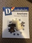 Americana Instructor's Handbook By Demme Learning (2014, Stapled)