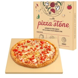 Piedra para pizza Caprihom para horno 16" x 16" piedra para pizza para parrilla cable de alta resistencia... - Imagen 1 de 7
