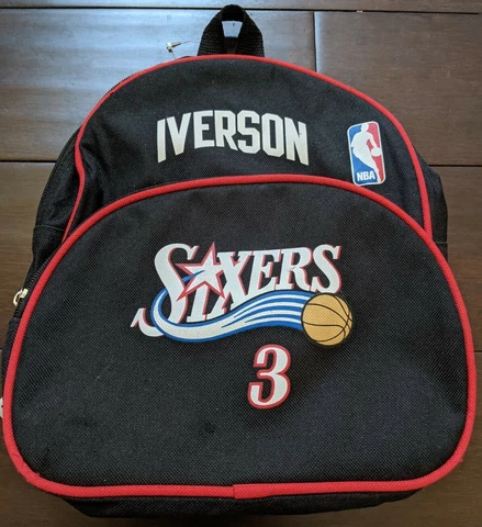 Philadelphia 76ers Allen Iverson #3 NBA Small Mini Backpack Bookbag Bag Cover