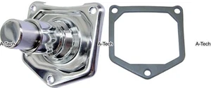 CHROME STARTER SOLENOID END COVER PUSH BUTTON for 1999-2004 Big Dog 1.4-1.6kw - Picture 1 of 2